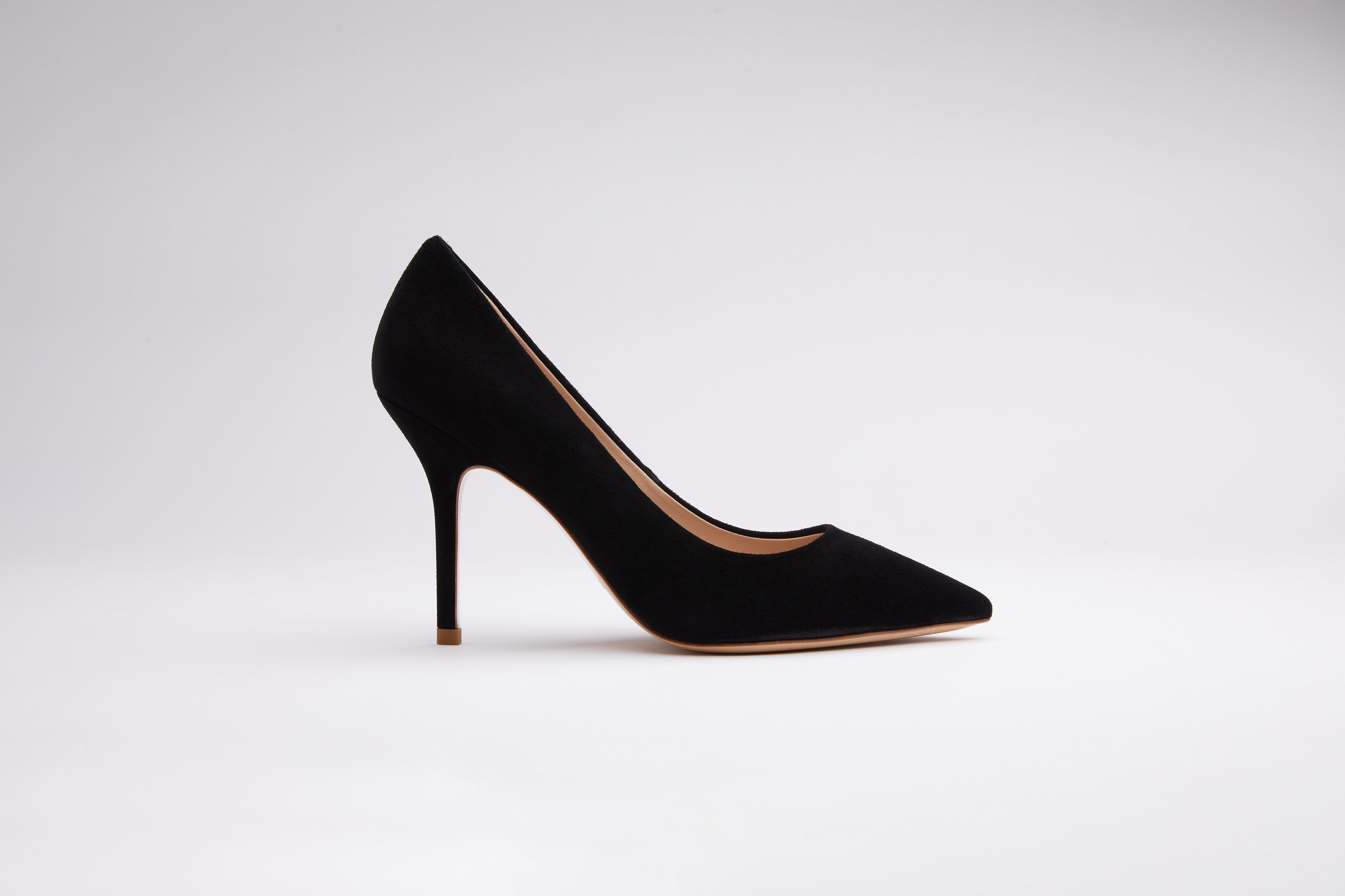 Womens black suede pumps cheap