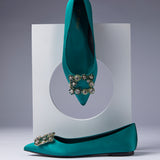 Elsie Silk Flats