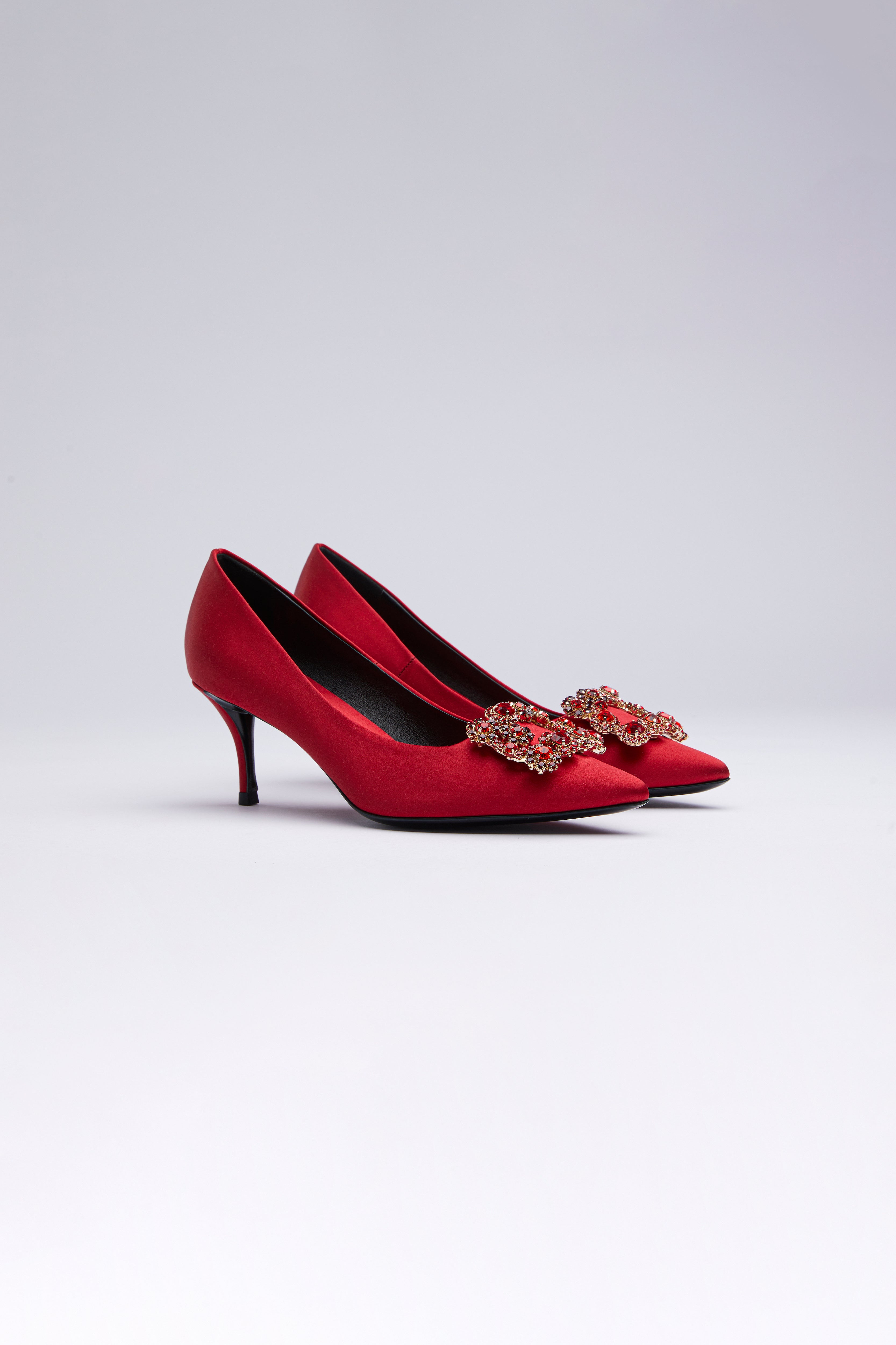 Elsie Silk Pumps