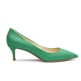 Glitter Green Pumps