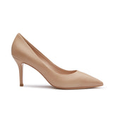 Nude 10 calfskin pumps