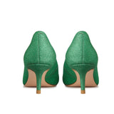 Glitter Green Pumps