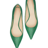 Glitter Green Pumps