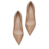Nude 10 calfskin pumps