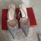 Jewelled Strap Mules