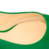 Green 01 patent high heels