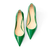 Green 01 patent high heels