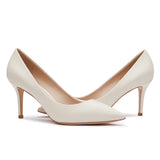 Ivory Mid Heels