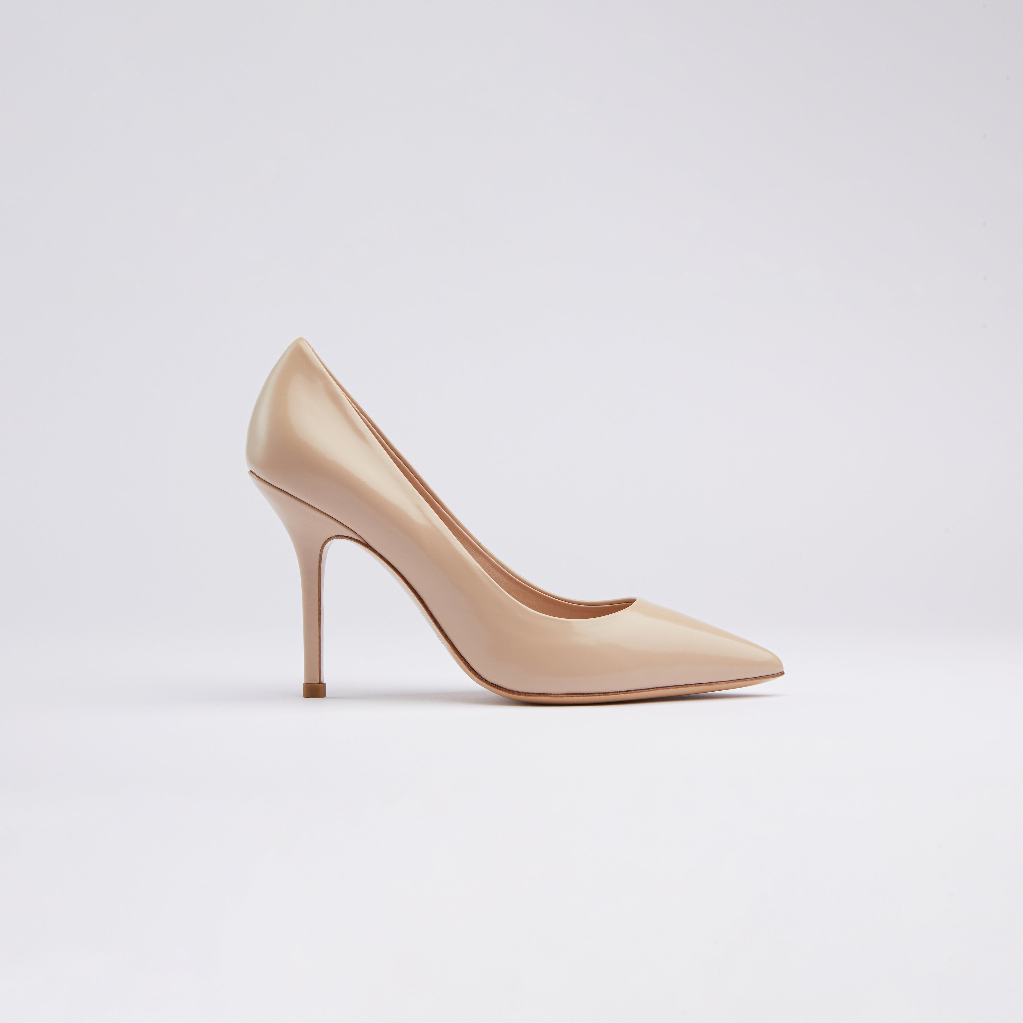 Brushed Leather Pumps