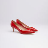 Red Patent Kitten Heels