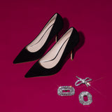 Black Suede pumps
