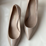 Gris Tourterelle patent heels