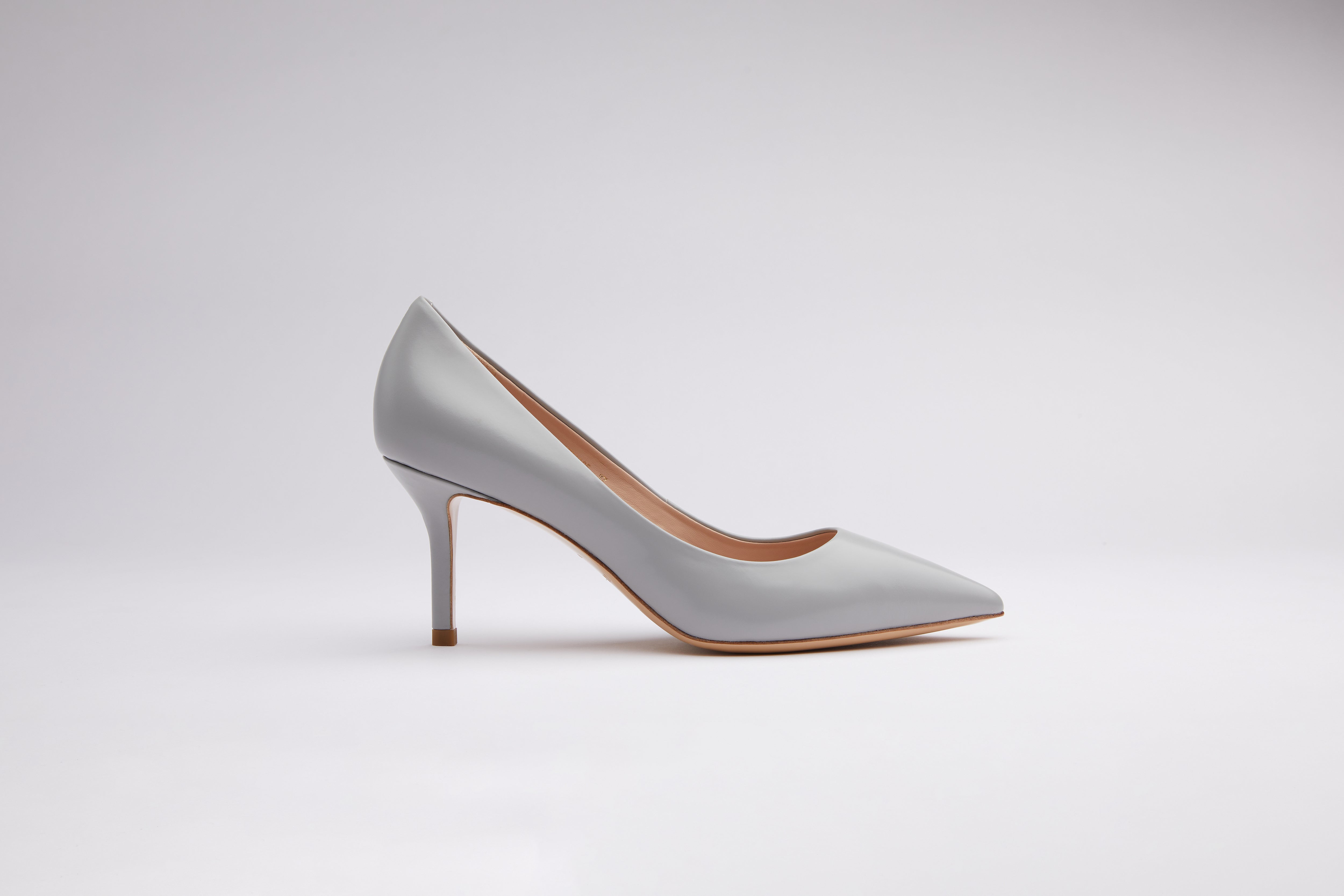Brushed Leather Pumps