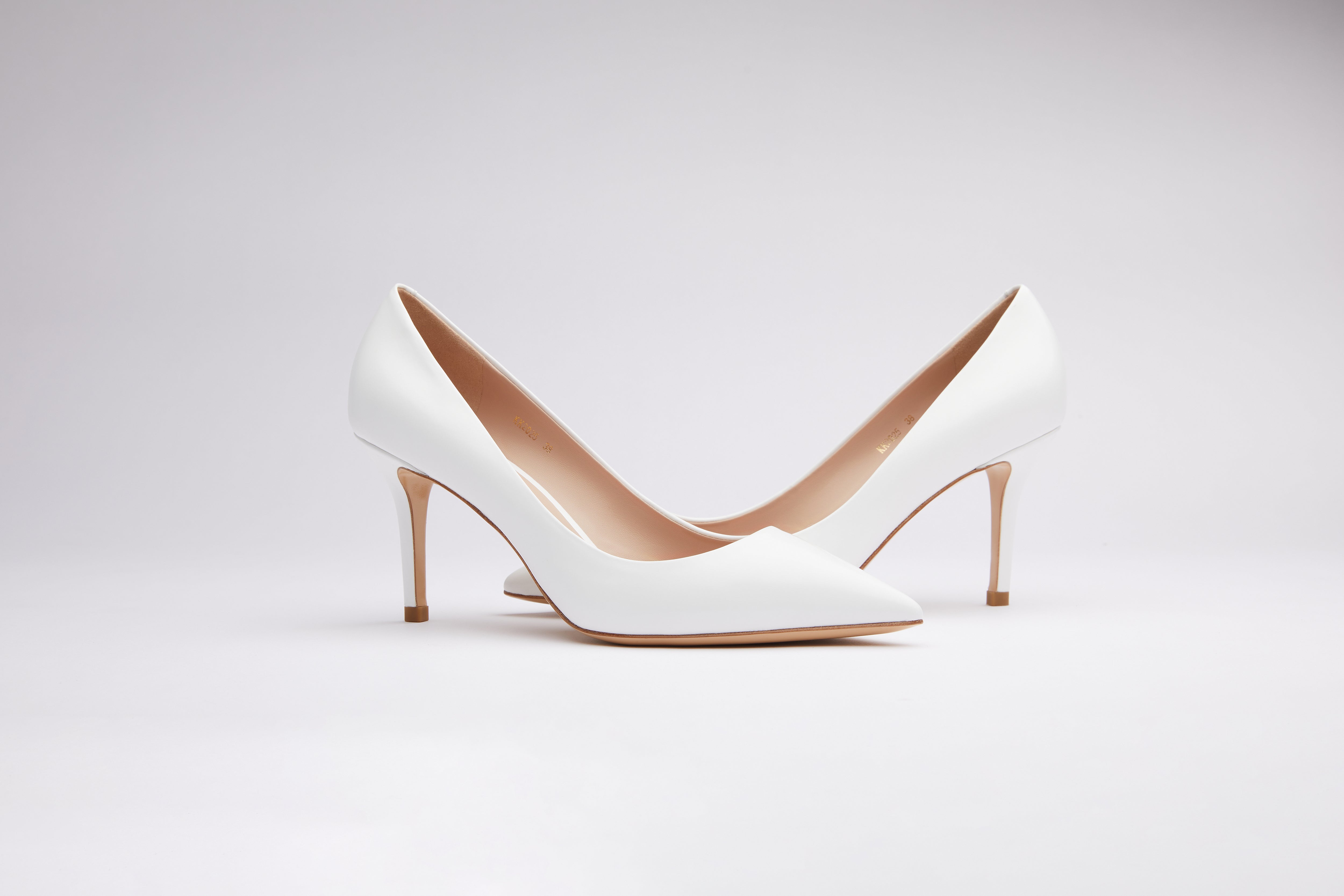 Brushed Leather Pumps