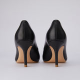 Black 01 calfskin pumps