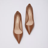 Caramel Calfskin Pumps